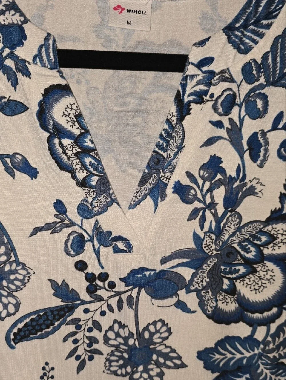 Women's‎ Navy Floral & Red Floral Midi Dresses - Casual V-Neck